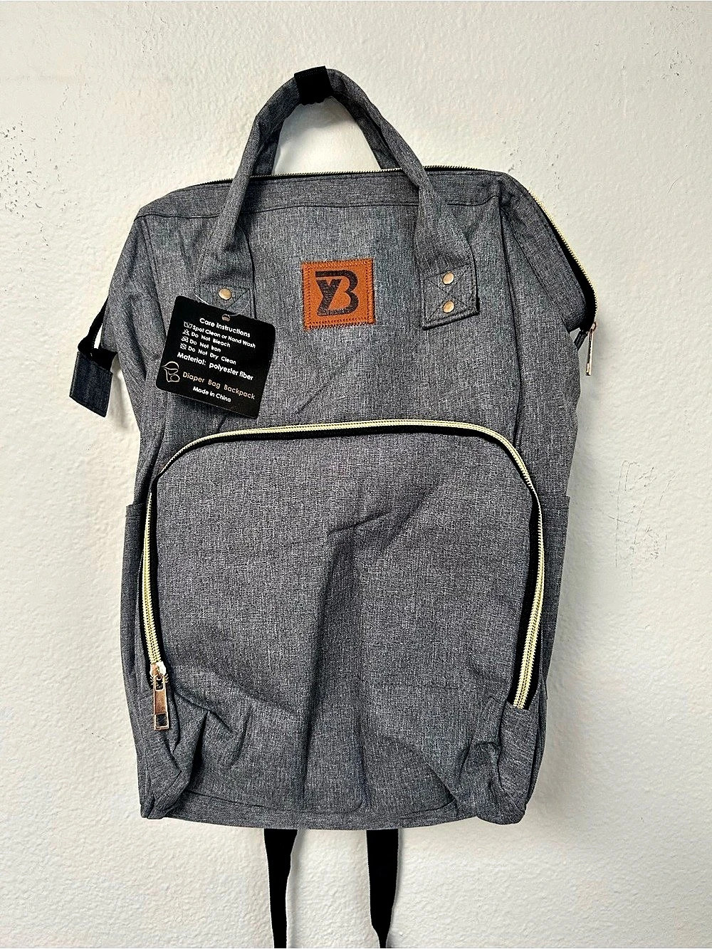 Baoyun Gray Diaper Bag